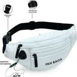fkhbags ROCCKK WHITE WAIST BAG Waist Bag image 2