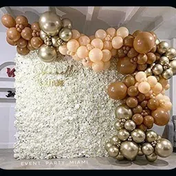 r g accessories Solid Pastel Brown Dark Brown Balloons Garland Kit Of Pcs Party-A Balloon image 1