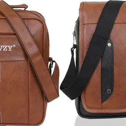 goodina Black, Tan Men & Women Sling Bag Cross Body Travel Office Business Messenger One Side Men & Women Sling Bag-picture-19