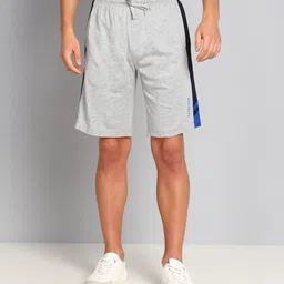 van heusen Color Block Men Grey Regular Shorts image 1
