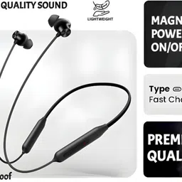 skm 48 Hours Playtime Bluetooth Wireless Neckband Headphones Earphone_N3 Bluetooth & Wired Headset image 3