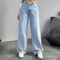 nucouths the style you love Women Regular High Rise Light Blue Jeans-picture-21