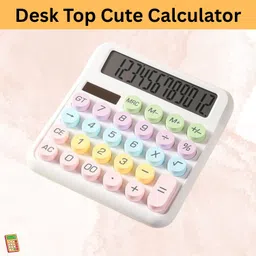 guggu Desktop Cute Calculator, 12-Digit Large Display With Aesthetic Candy ColorL481 Desktop Cute Calculator, 12-Digit Large Display With Aesthetic Candy ColorQ481 Basic Calculator-picture-21