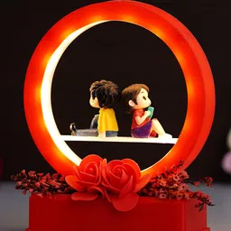 eCraftIndia Red Man Proposing Light Showpiece image 5