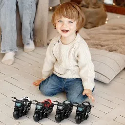 vibrona Die Cast Pull Back Toy Motorcycle for Kids’ Playtime image 3