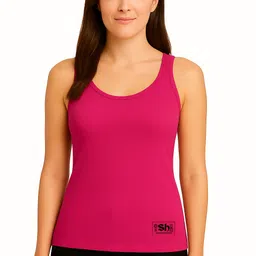 shyam hosiery Women Pink Tank Top/Vest-picture-14