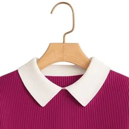 toptude Women Full Sleeve Self Design Sweatshirt image 2