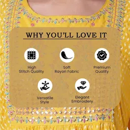 krisha creation Women Printed Viscose Rayon Anarkali Kurta image 4