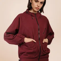 CHKOKKO Women Windcheater Solid Women Wind Cheater-picture-12