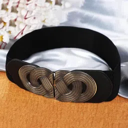 ozoy Women Casual, Evening, Formal, Party Black Metal Belt-picture-15
