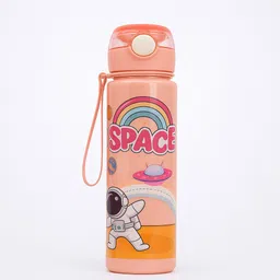 kswe Kids Water Bottle for Girls Boys | Leakproof BPA Free Cartoon Bottle-Peach Pink 900 ml Water Bottle-picture-16