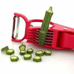 winger 2 in 1 Vegetable & Fruit Multi Cutter & Peeler,Veg Cutter Electric Vegetable & Fruit Chopper image 2