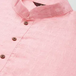 Anug by SOJANYA Men Pink Kurta with Churidar image 2