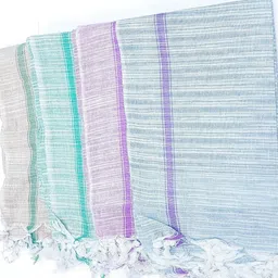 sawariya handloom Cotton 250 GSM Bath, Hand, Face, Beach, Sport, Hair Gamcha image 3