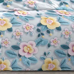 jai bun Cotton Blend Double Fitted (Elastic) 390 TC Printed Bedsheet image 5