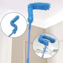 hapani store Fan Cleaner Brush with Long Flexible Fan Cleaning Mop Microfiber Dust Cleaner Microfibre Wet and Dry Brush image 5