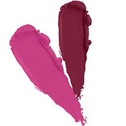 PERPAA Sensational Matte Intense Velvet Touche Set Of 2 Lipstick - PerfectPink&MoodyMaroon image 2