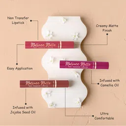 MATTLOOK Matinee Matte Non Transfer Lipstick With Camellia Oil - Hot Cherry 03 image 2