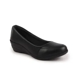 FAUSTO Round Toe Wedge Heeled Pumps image 4