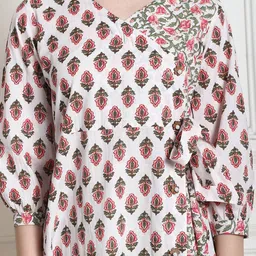 Rajnandini Print Puff Sleeve A-Line Dress image 4
