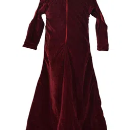 Samsara Couture Girls Maroon & Gold-Toned Net Bodycon Dress image 2