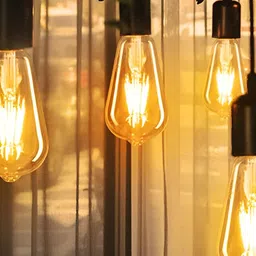 SPARK WORLD Yellow & Silver-Toned Glass Ceiling Lamp image 4