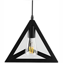 Whiteray Black Triangle Shaped Metal Ceiling Lamp image 4