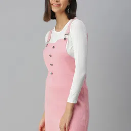 SHOWOFF Pink Pinafore Mini Dress image 4