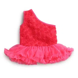 Hopscotch Pink Floral One Shoulder Dress image 2