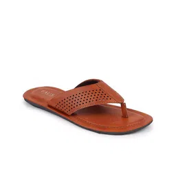 FAUSTO Men Tan Thong Flip-Flops image 4