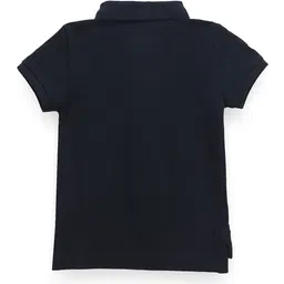 U.S. Polo Assn. Kids Boys Embroidered Detail Polo Collar Pure Cotton T-shirt image 2