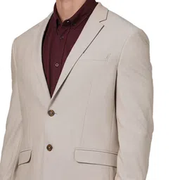 Celio Slim-Fit Notched Lapel Collar Single-Breasted Casual Blazer image 5