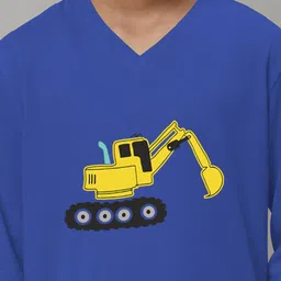 Friskers Boys Graphic Printed V-Neck Pure Cotton Slim Fit T-shirt image 4