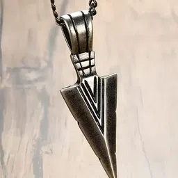 KARISHMA KREATIONS Men Set of 2 Silver-Plated Pendant With Chain image 2