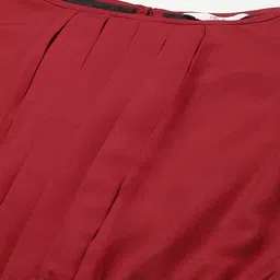 Magnetic Designs Maroon Solid Basic Jumpsuit image 2