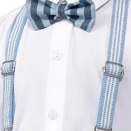 Jeetethnics Boys Blue & White Shirt with Shorts image 2