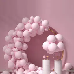 CHOCOZONE Pastel Pink Set Of 100 Decorative Balloons image 2
