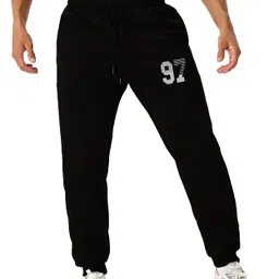 jugular Men Printed Black Track Pants-picture-19