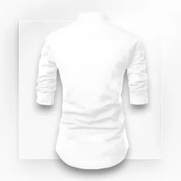 fashionparrot Men Solid Cotton Blend Straight Kurta image 2