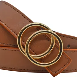 sunshopping Women Formal Black, Brown Synthetic Belt image 4