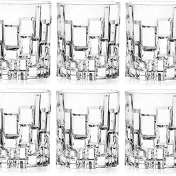 (Pack of 4) 101__ craked glass 4 Glass Set Water/Juice Glass-image-22