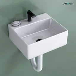 plantex Premium Ceramic Basin/Wall Hung Wash Basin For Bathroom/Sink For Handwash Wall Hung Basin-picture-18