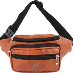 Nice Purse Pu Leather Waist Bag Tan04 Waist Bag image 1