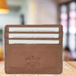 zidni Men Casual, Trendy Tan Genuine Leather RFIDWallet image 5