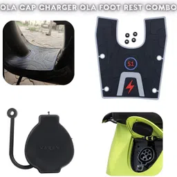 srphere A4 GOOD QUALITY OLA CAP CHARGER OLA FOOT MAT COMBO Ola S1 Air Two Wheeler Mat-picture-40