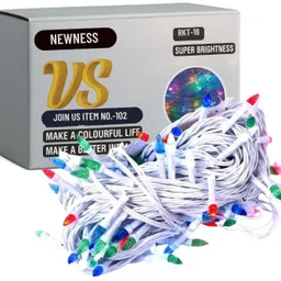 newness 16 LEDs 3 m Multicolor Flickering String Rice Lights-picture-36