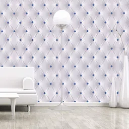 decoreehouse Vinyl Decorative White, Blue Wallpaper-picture-25
