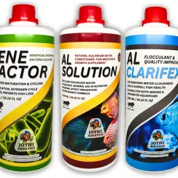 jothi aquatics Aquarium Fish Tank Starter Kit 3x1000ml | AL Solution, Bene Bactor & Clarifex Solvent Aquarium Cleaner-picture-17