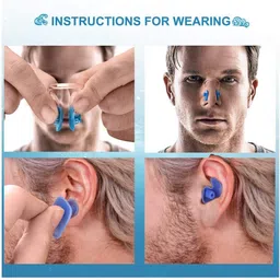 invin Swimming Nose Clip and Ear Plugs with a Case Box 1pc DD9 Ear Plug & Nose Clip image 3