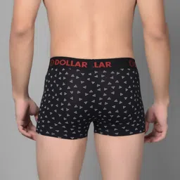 dollar bigboss Pack of 3 Cotton Shuffle Intellisoft Cotton Spandex Printed Men Trunk image 2